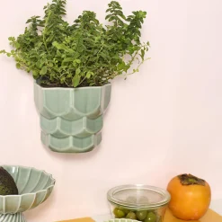 Dottir Nordic Design Samsurium væghængt potteskjuler, eucalyptus