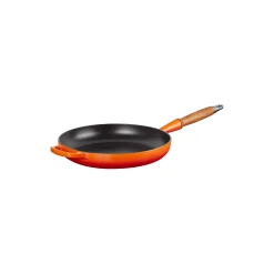 Le Creuset Signature stegepande med træhåndtag Ø 28 cm,