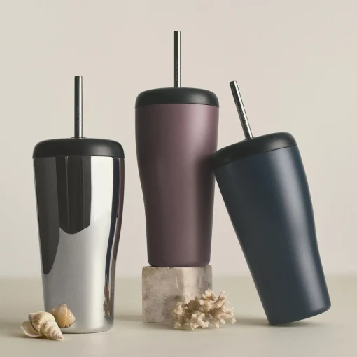 Georg Jensen Sky Rejsekrus Med Sugerør