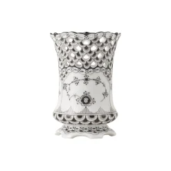 Royal Copenhagen Sort Musselmalet Helblonde vase 11 cm
