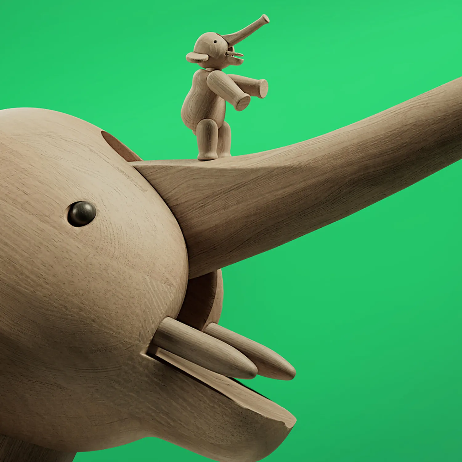 Kay Bojesen Denmark Sæt af liliput i eg 3 stk.