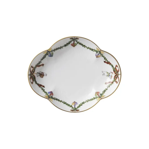Royal Copenhagen Stjerne Riflet jul fad 17,5 cm