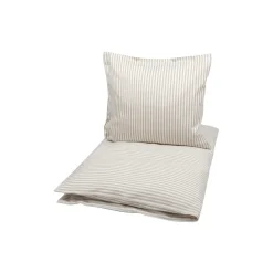 Børn Müsli by Green Cotton STRIPE junior sengetøj, balsam cream/cashmere