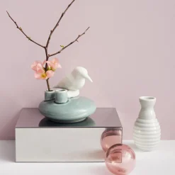 Dottir Nordic Design Sweet Stories Kingfisher vase, peacock