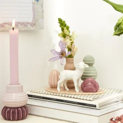 Dottir Nordic Design Sweet Stories Lamb Vase, dusty rose