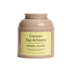 Cocoon Tea Artisans Tea Caddy, organic herbal blend
