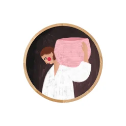 Papirværk The Woman with the Pink Basket