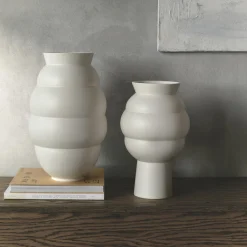 Knabstrup Keramik Tortus Archie vase No 5, white