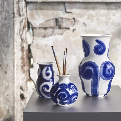 Kähler Tulle vase, blå