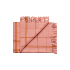 Silkeborg Uldspinderi Warp and Weft plaid, 02103 love - coral/amber