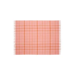 Silkeborg Uldspinderi Warp and Weft plaid, 02103 love - coral/amber