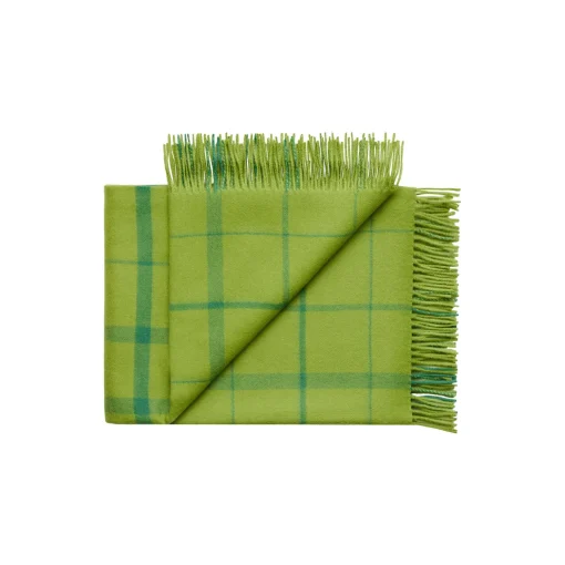 Silkeborg Uldspinderi Warp and Weft plaid, 02104 sprout - lime/grass