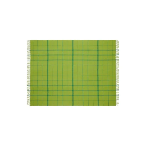 Silkeborg Uldspinderi Warp and Weft plaid, 02104 sprout - lime/grass