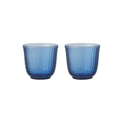 Royal Copenhagen Waves vandglas lav 2 stk.,